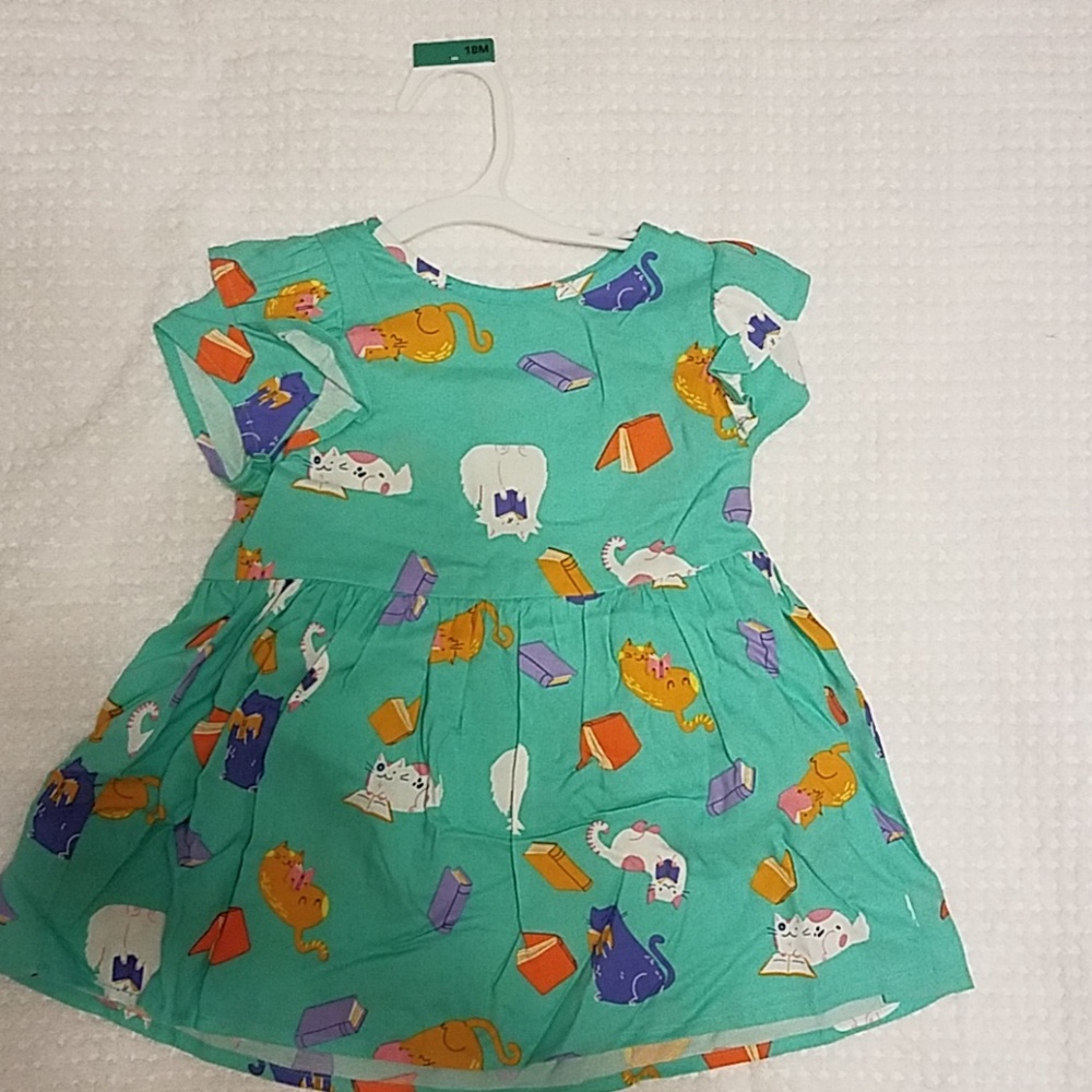 18 mo Dress Cats & Books